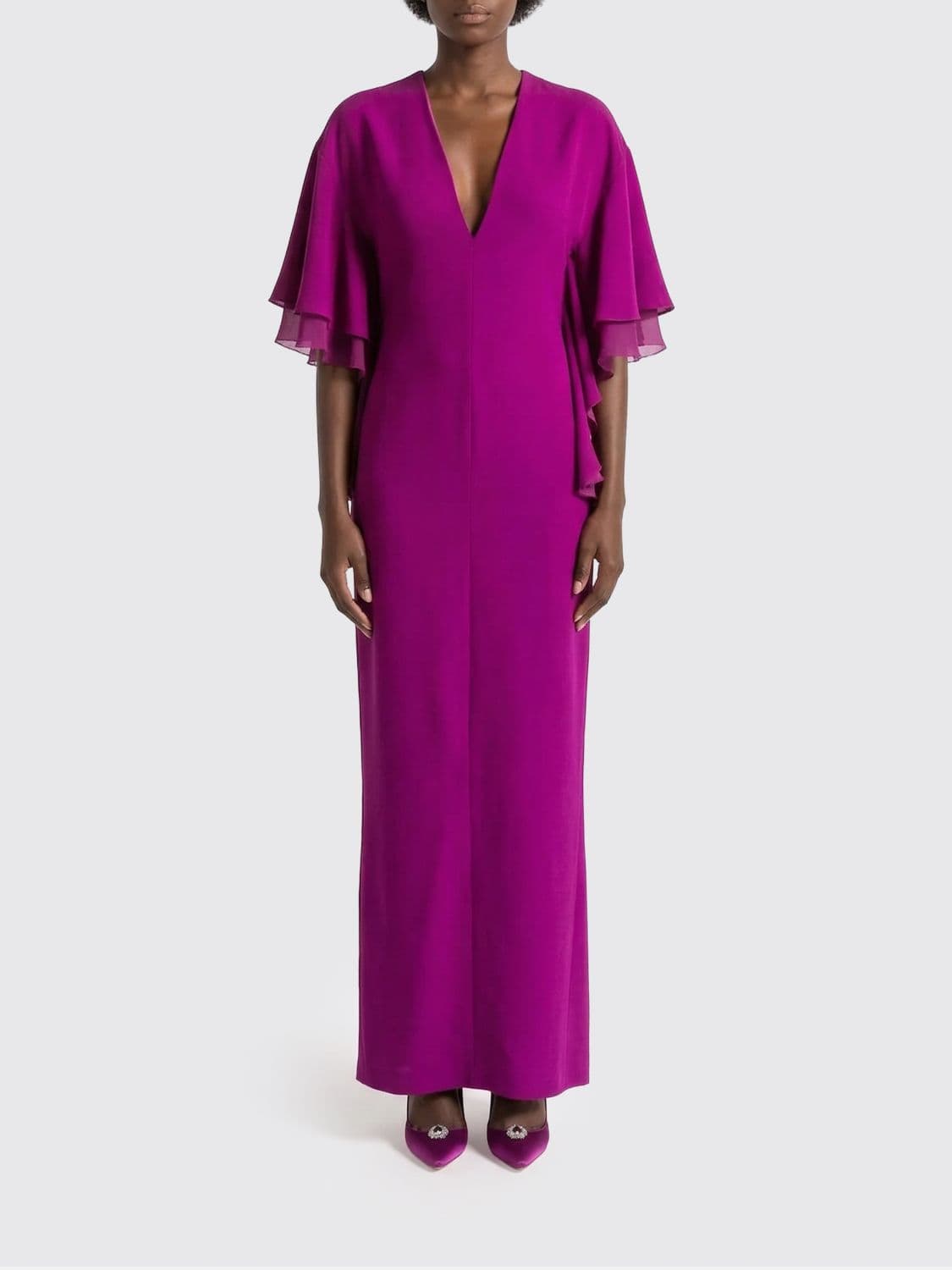 Alberta Ferretti Crêpe Long Dress