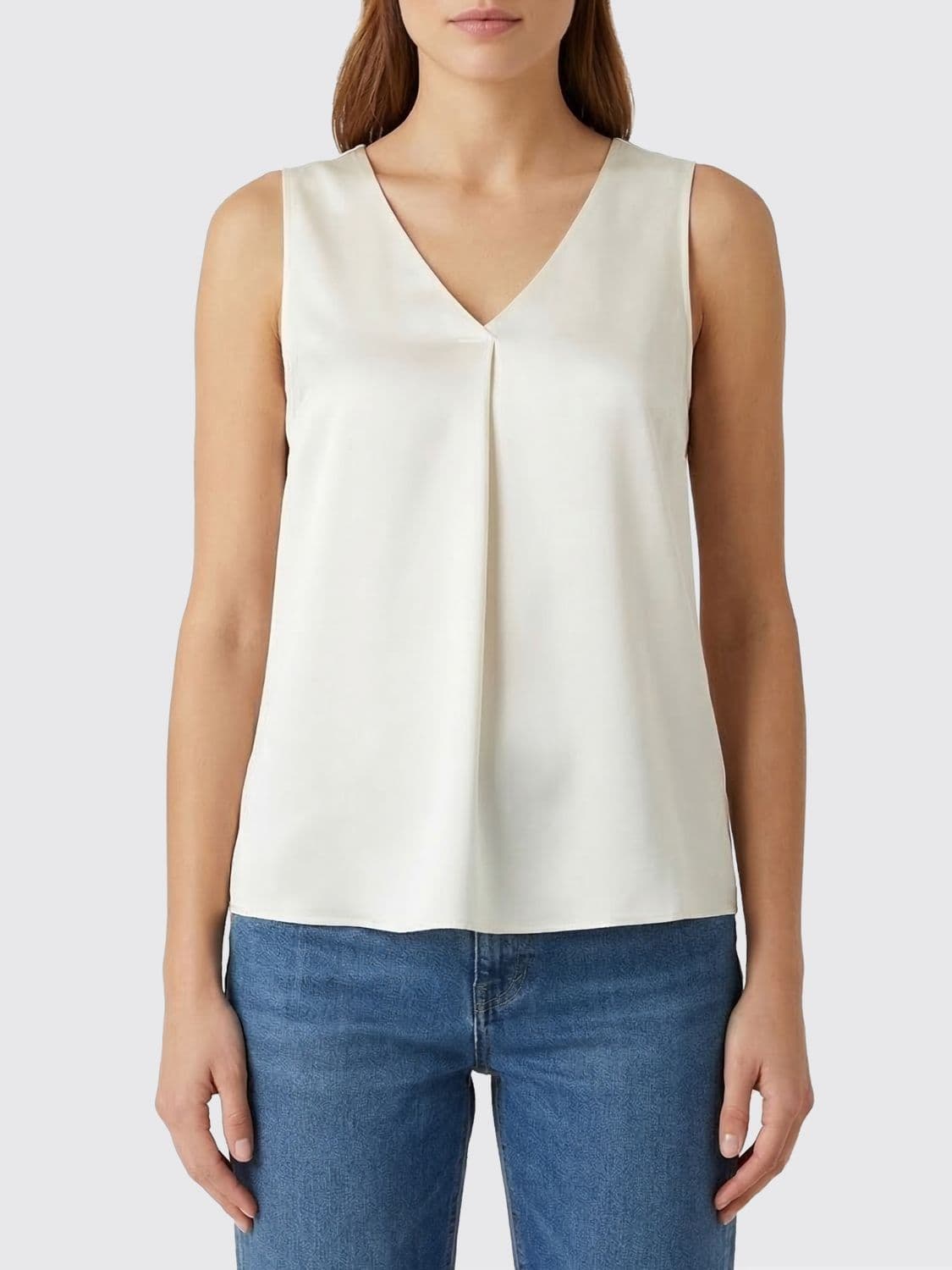 Emporio Armani Basic Stretch Silk Top