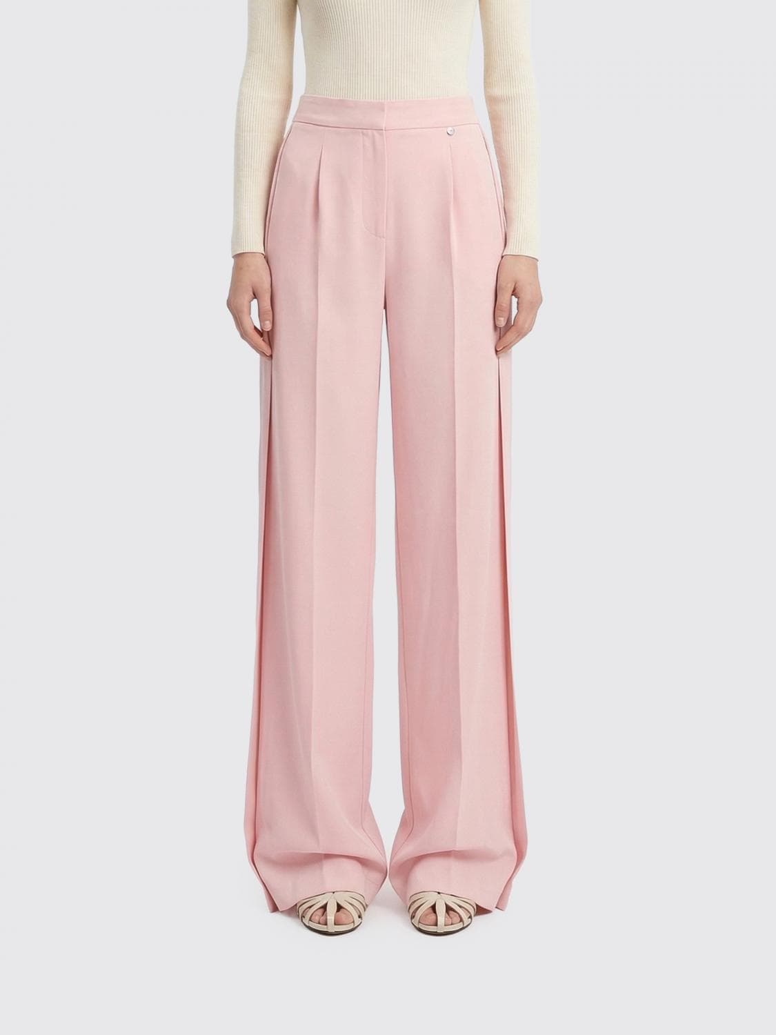 Nissa Crepe Palazzo Trousers · 44