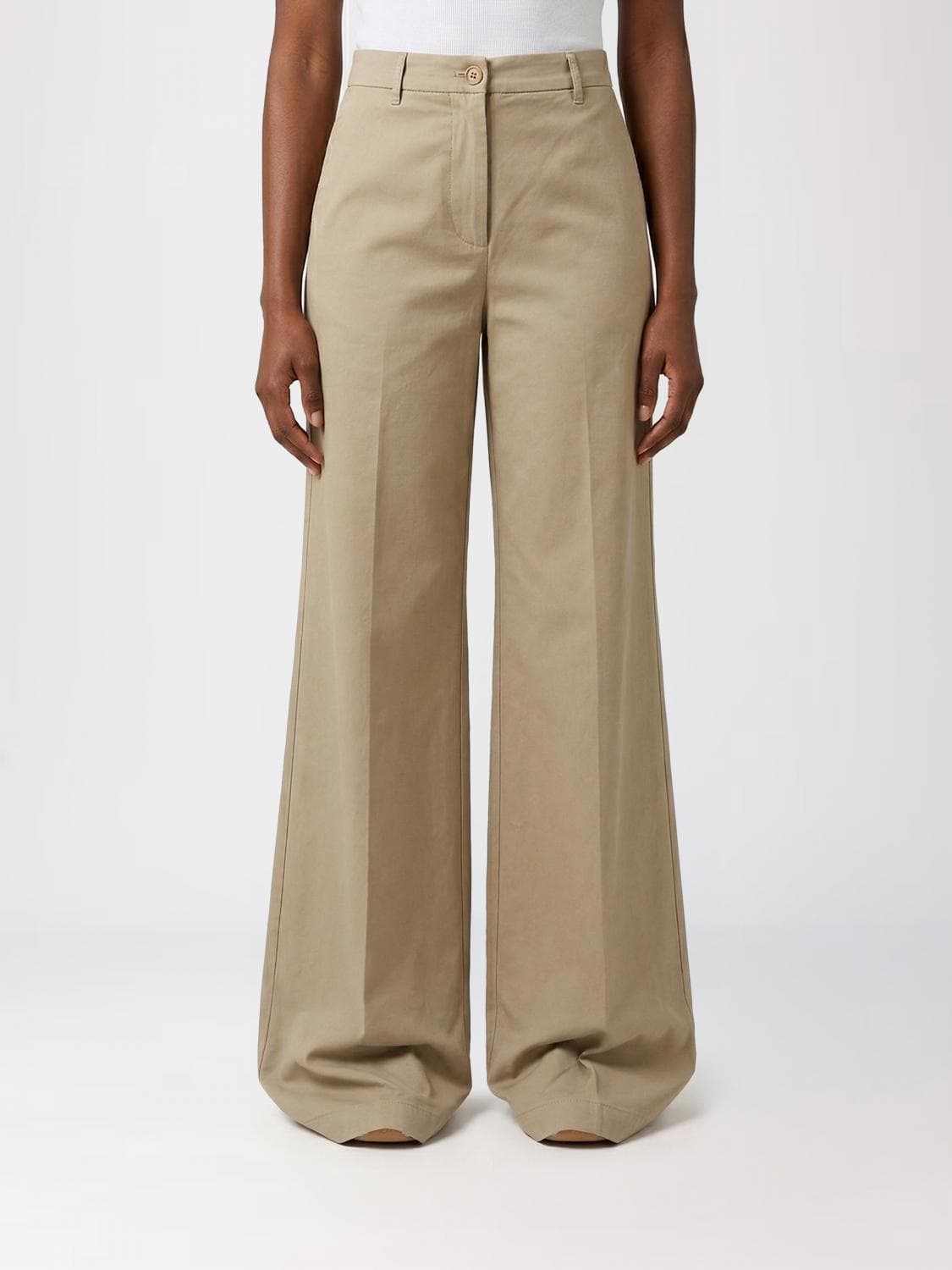 Aspesi Stretch Cotton Flared Trousers