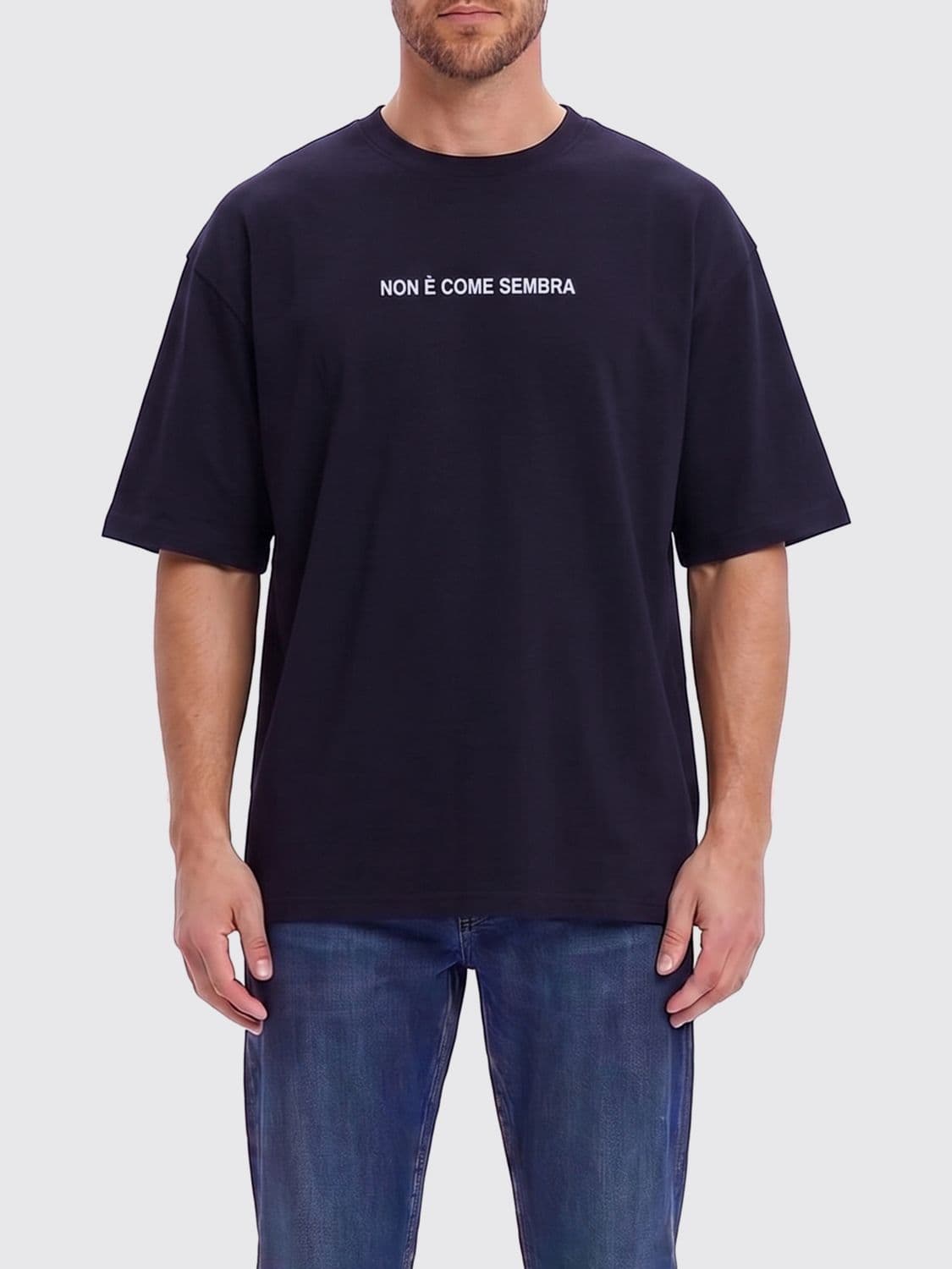 Aspesi Cotton Slogan T-shirt · XXL