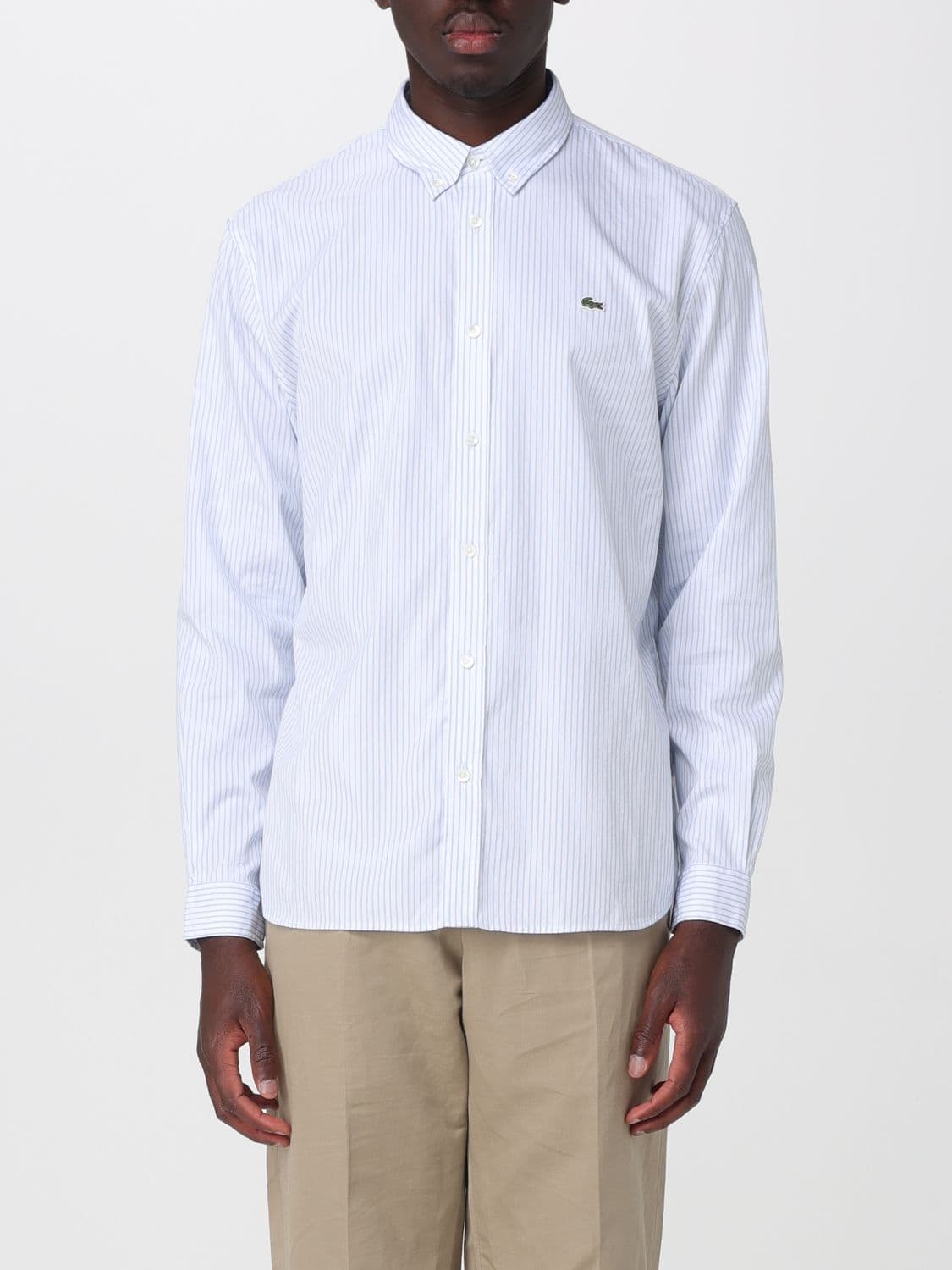 Lacoste Striped Cotton Casual Shirt