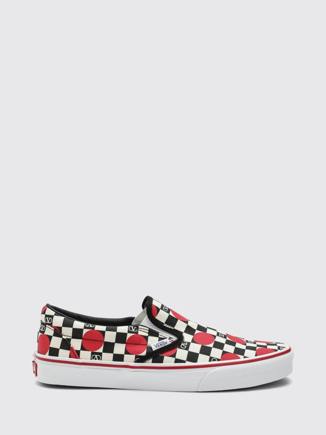 Vans Check and Polka Dot Canvas Sneakers Valentino Garavani x