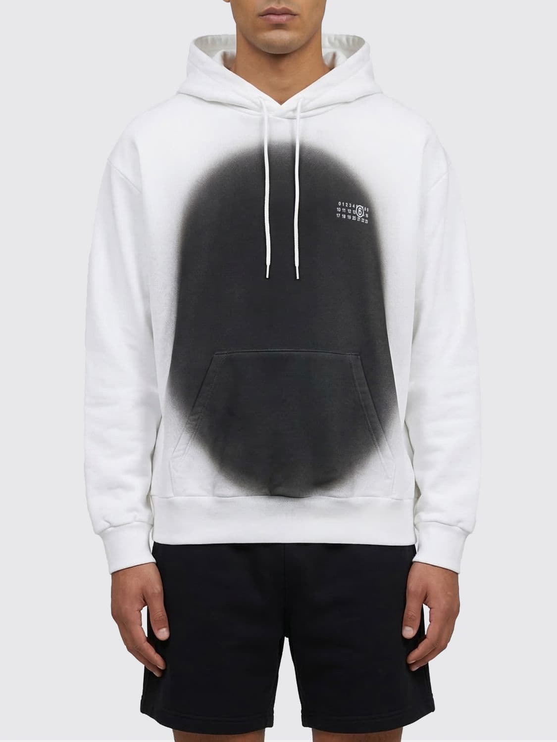 Mm6 Maison Margiela Printed Cotton Blend Hoodie