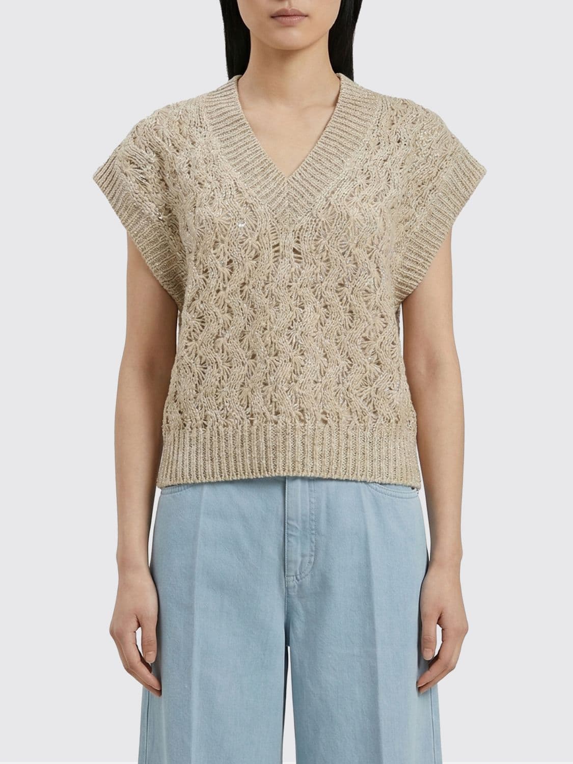 Brunello Cucinelli Linen and Silk Knit · L