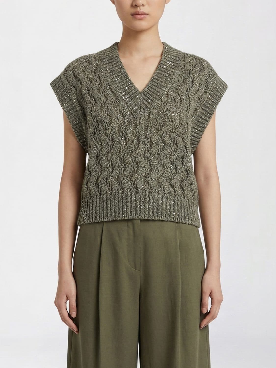 Brunello Cucinelli Linen and Silk Knit · L