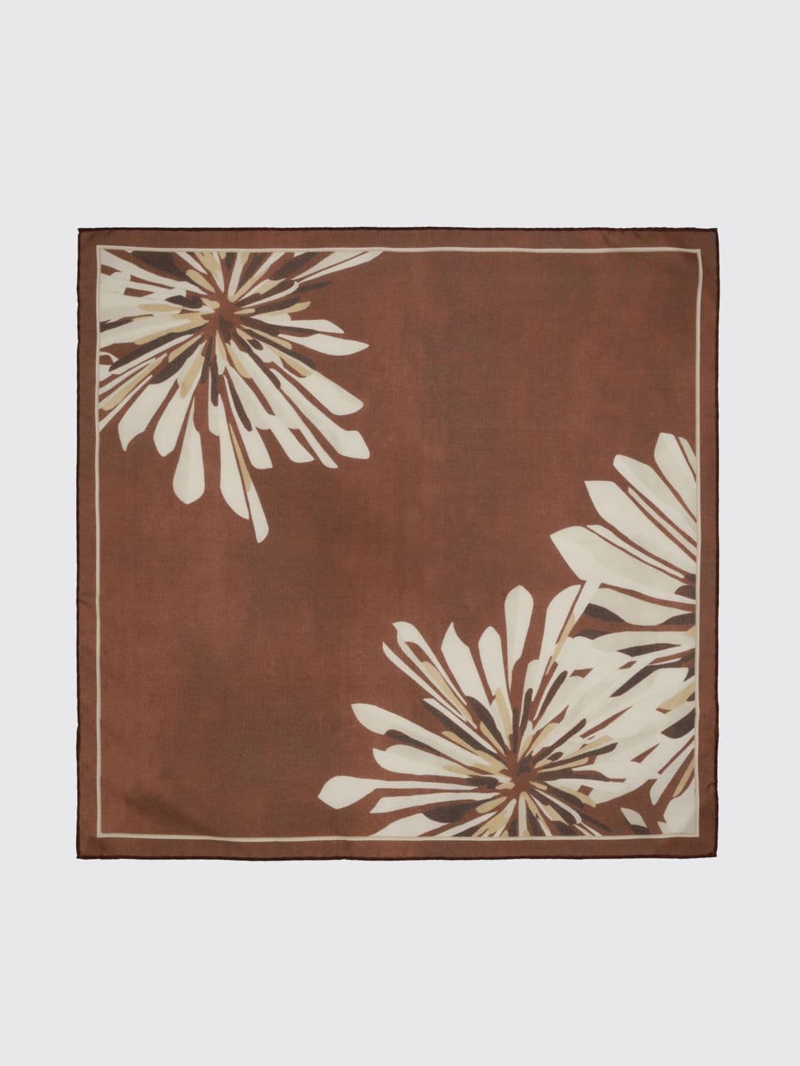 Brunello Cucinelli Printed Silk Scarf