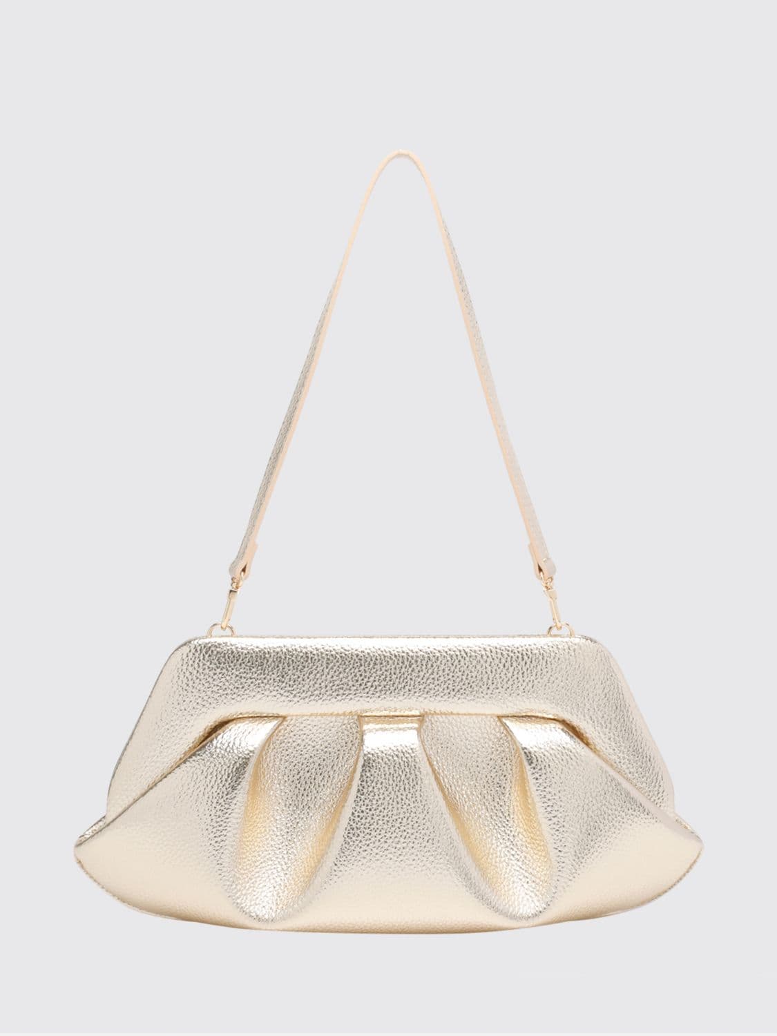 Themoirè Bios Laminated Vegan Leather Clutch