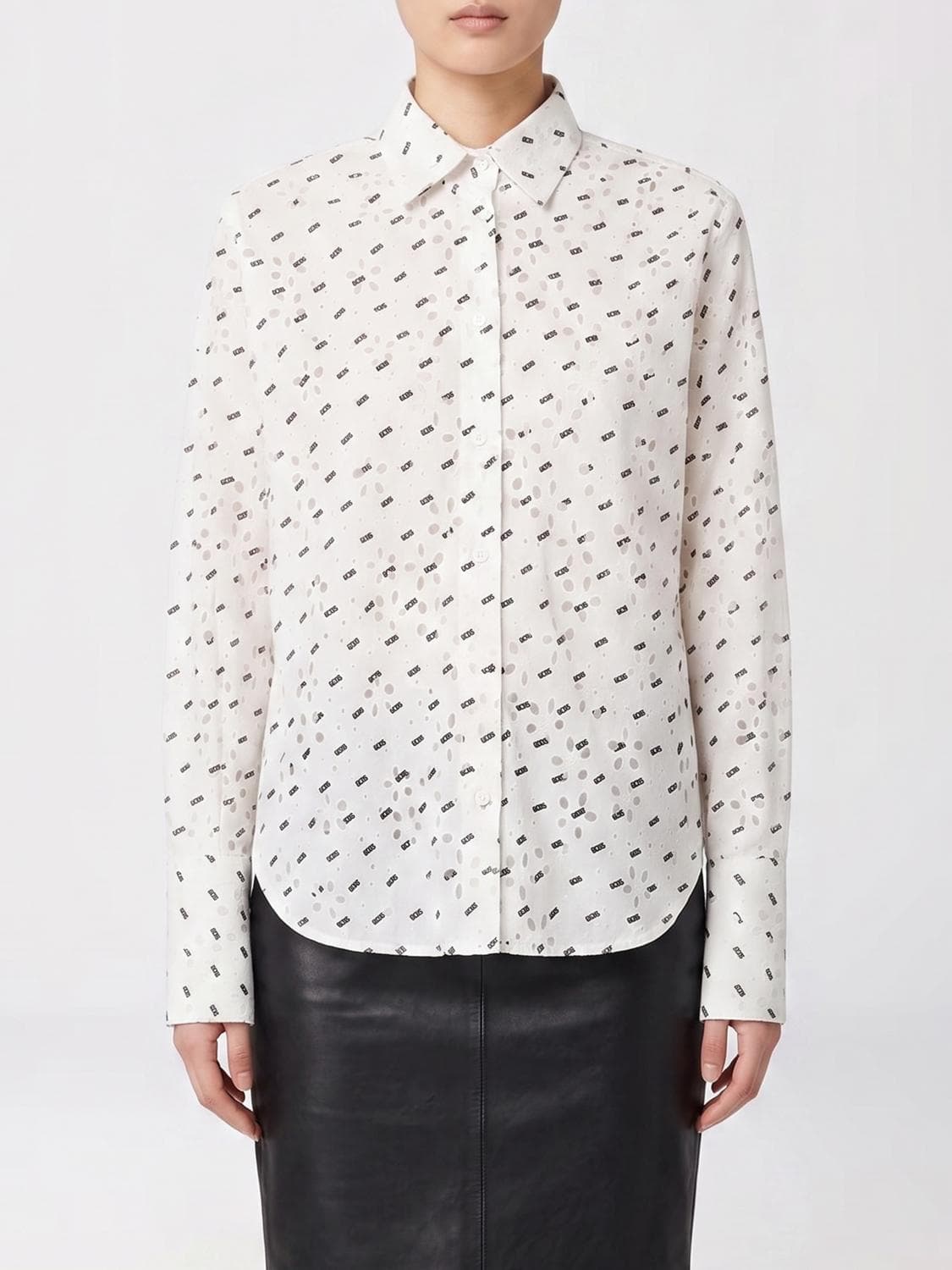Gcds Cotton Shirt with Logo · OS