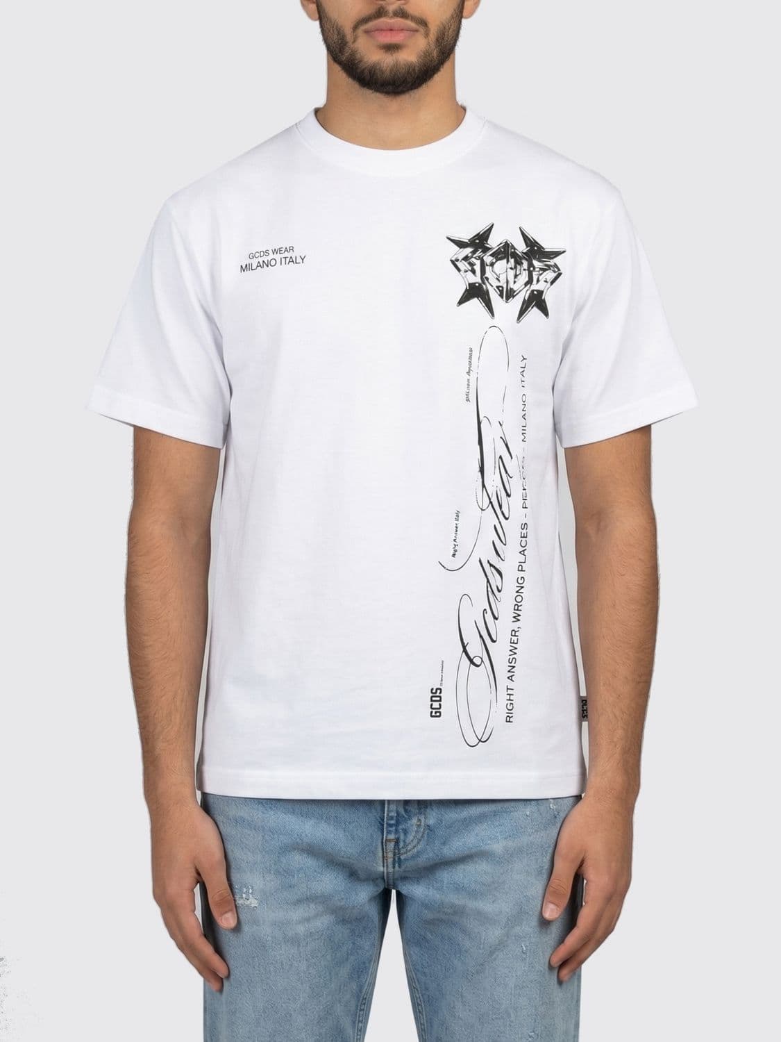 Gcds Printed Cotton T-Shirt