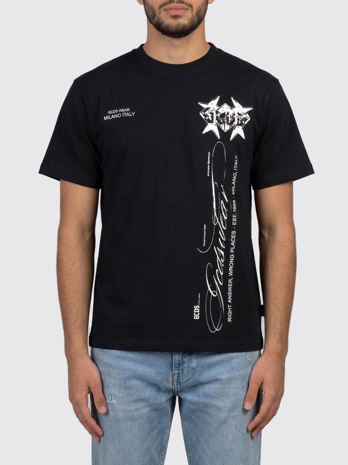 Gcds Printed Cotton T-Shirt