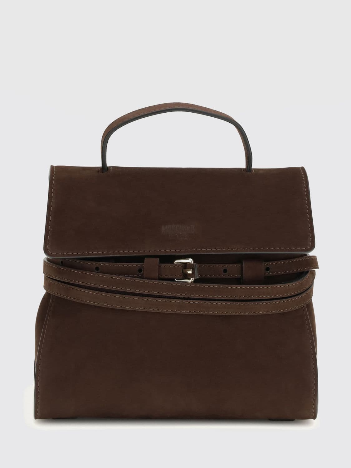 Moschino Couture Tie Me Suede Bag