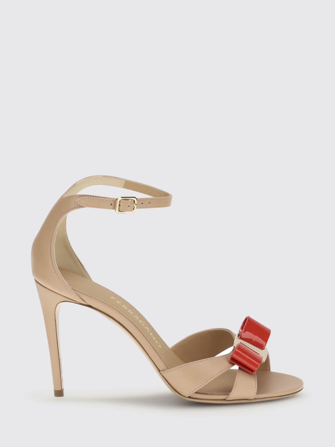 Ferragamo Vara Bow Leather Sandals