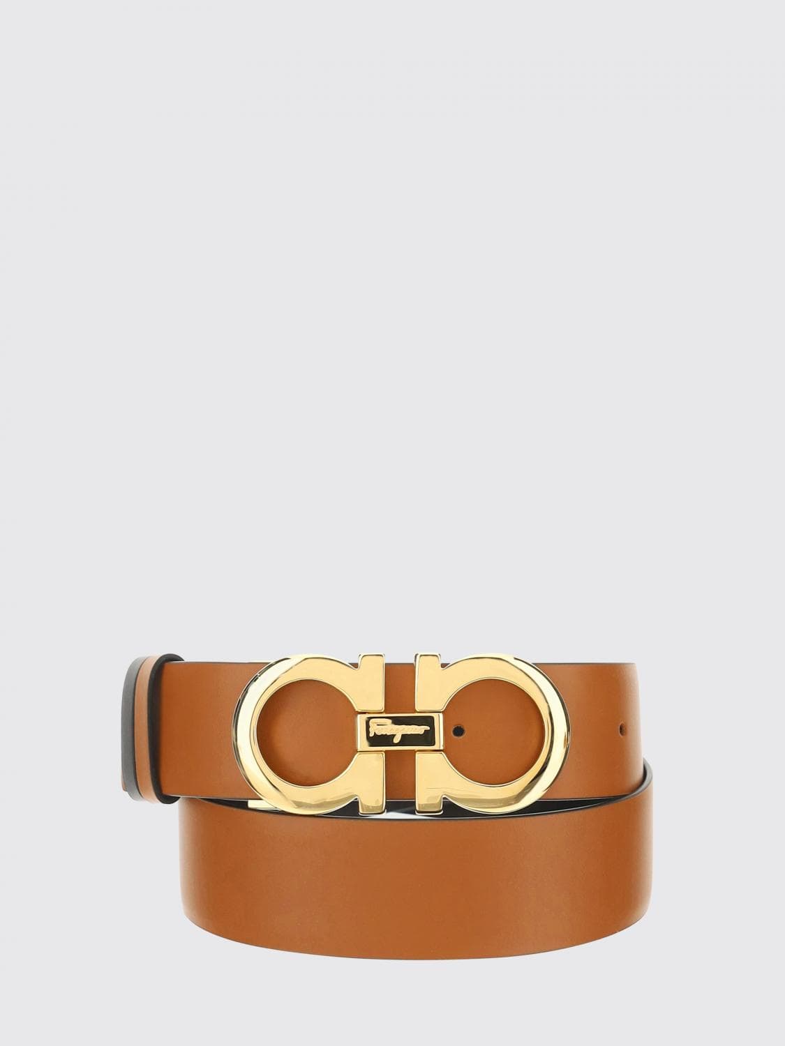 Ferragamo Reversible Gancini Belt in Leather