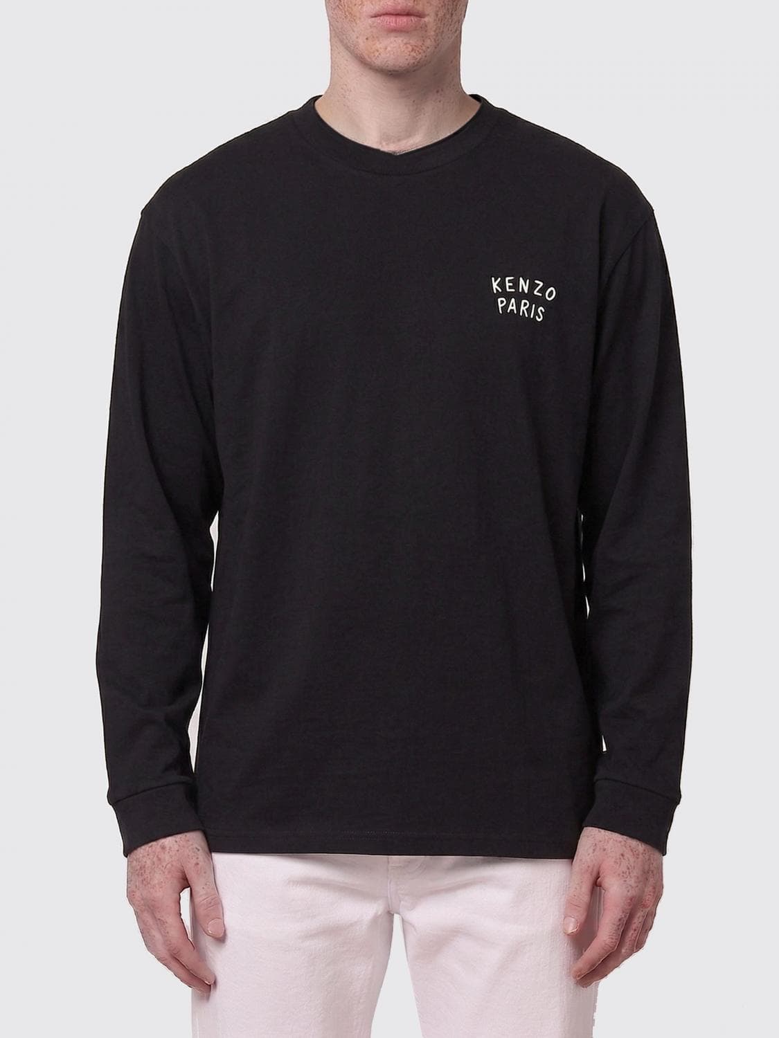 Kenzo Cotton T-Shirt with Fiore Print