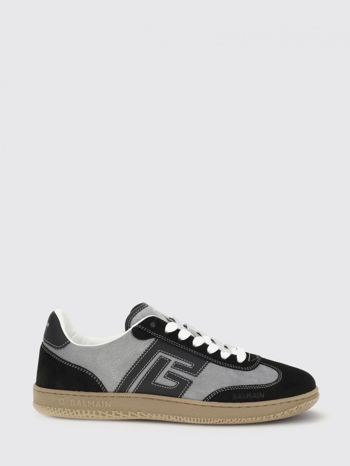 Balmain Swan Suede Sneakers