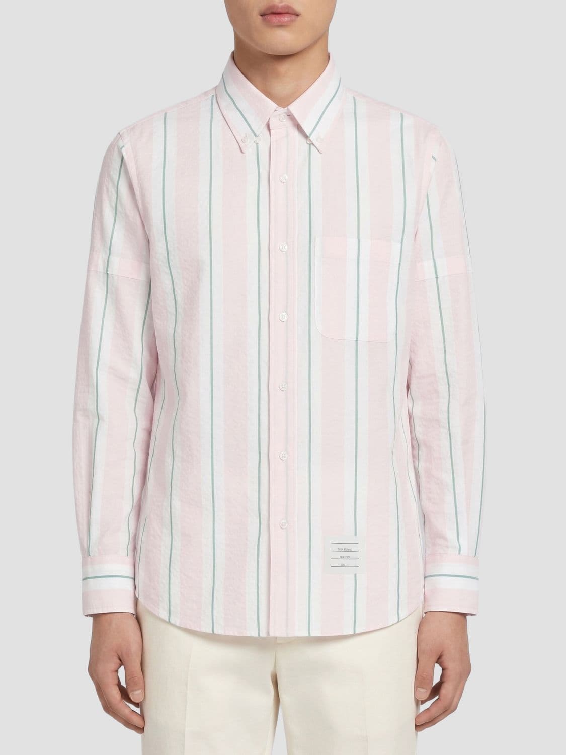 Thom Browne Striped Cotton Casual Shirt