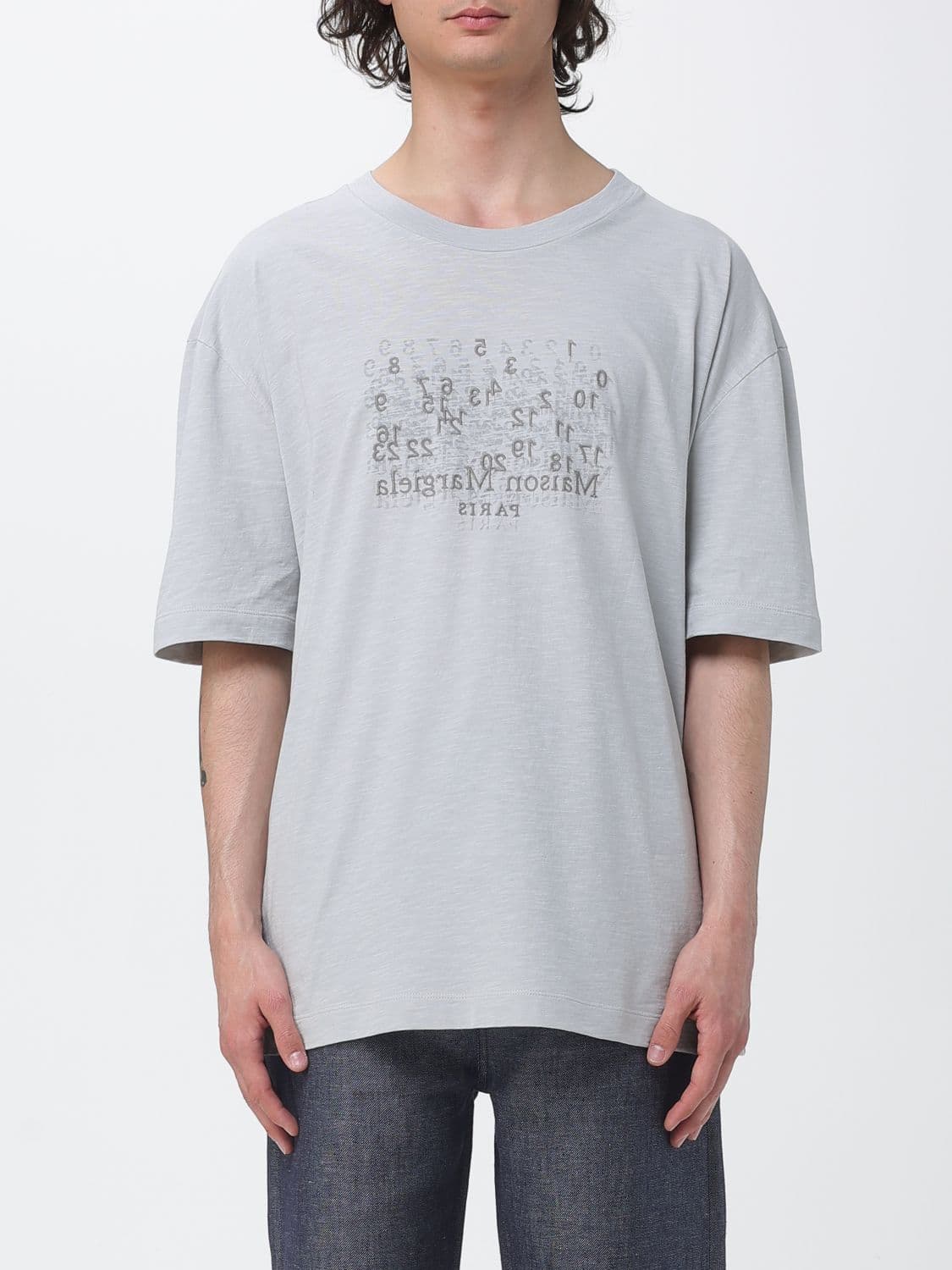 Maison Margiela Embroidered logo cotton T-shirt