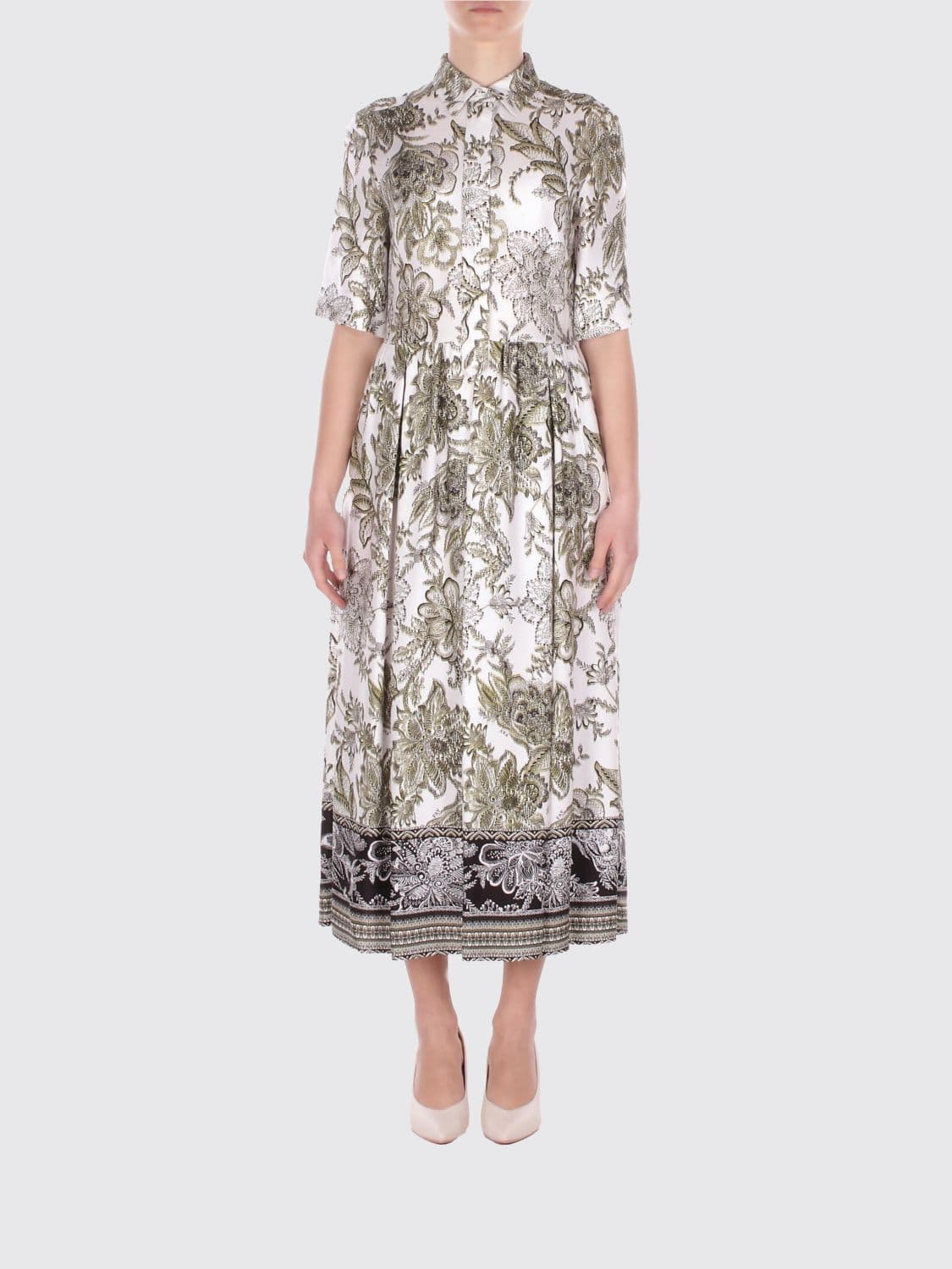 Fay Viscose twill shirt dress · L