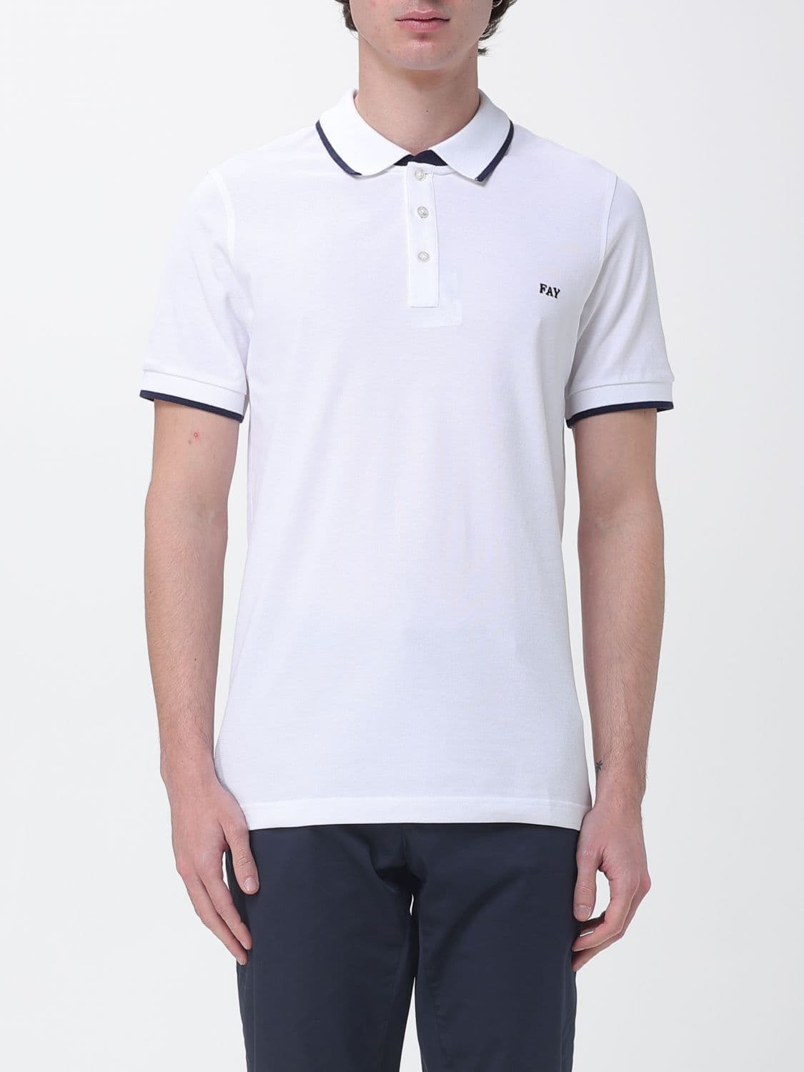 Fay Cotton polo shirt with logo