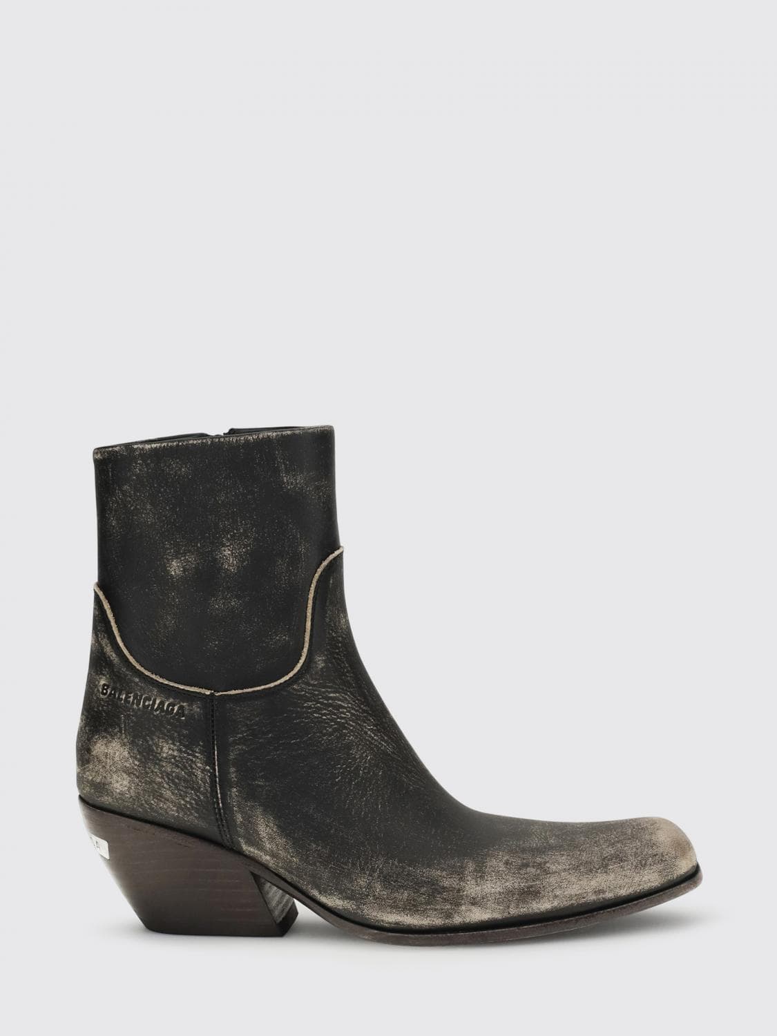 Balenciaga Memphis Used Leather Ankle Boots