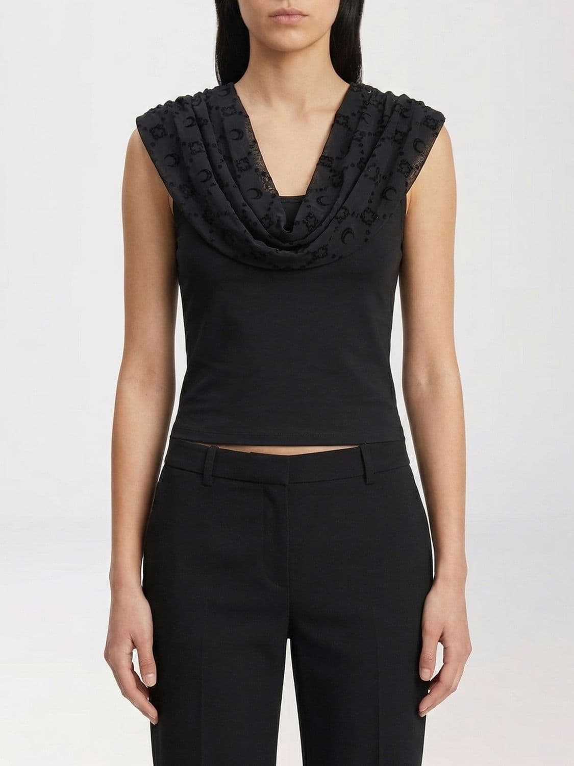 Marine Serre Viscose Blend Top