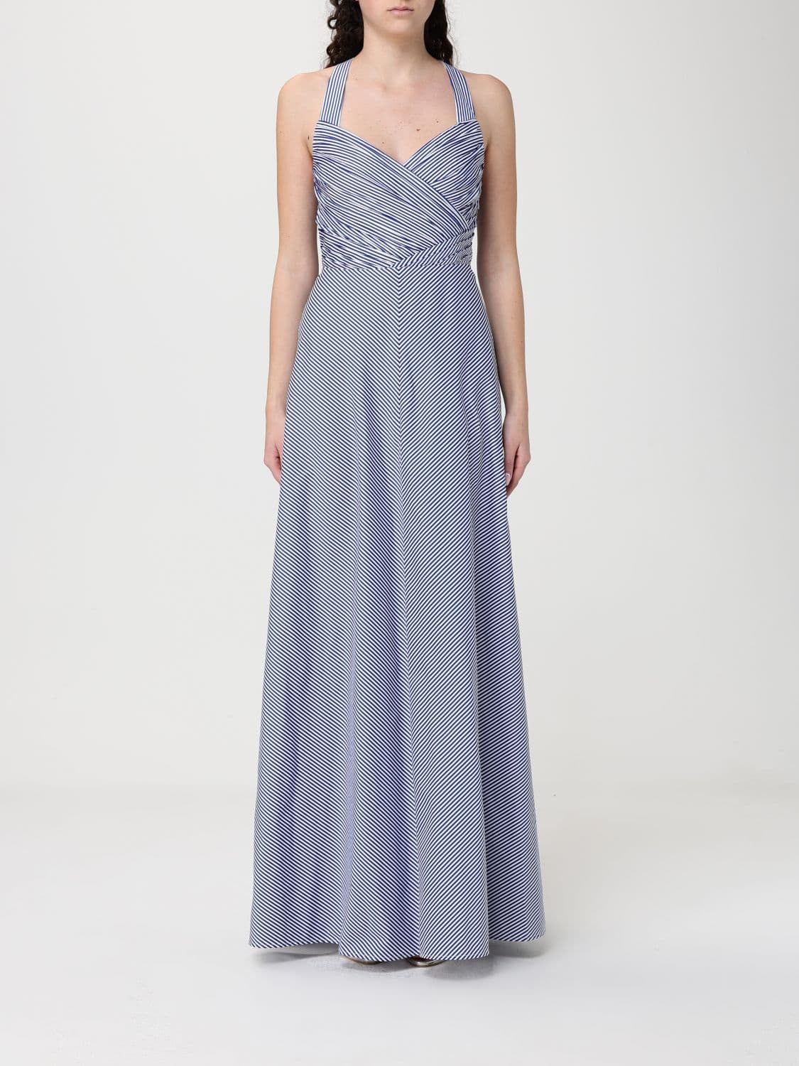 Ralph Lauren Striped Taffeta Long Dress · 2