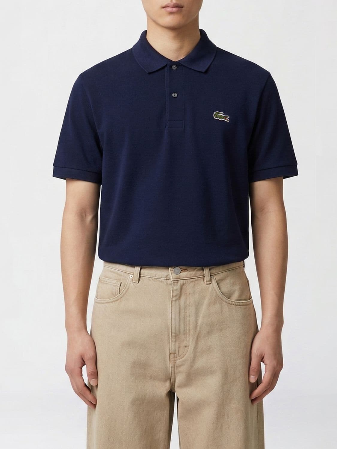 Lacoste Cotton Polo Shirt with Mini Logo