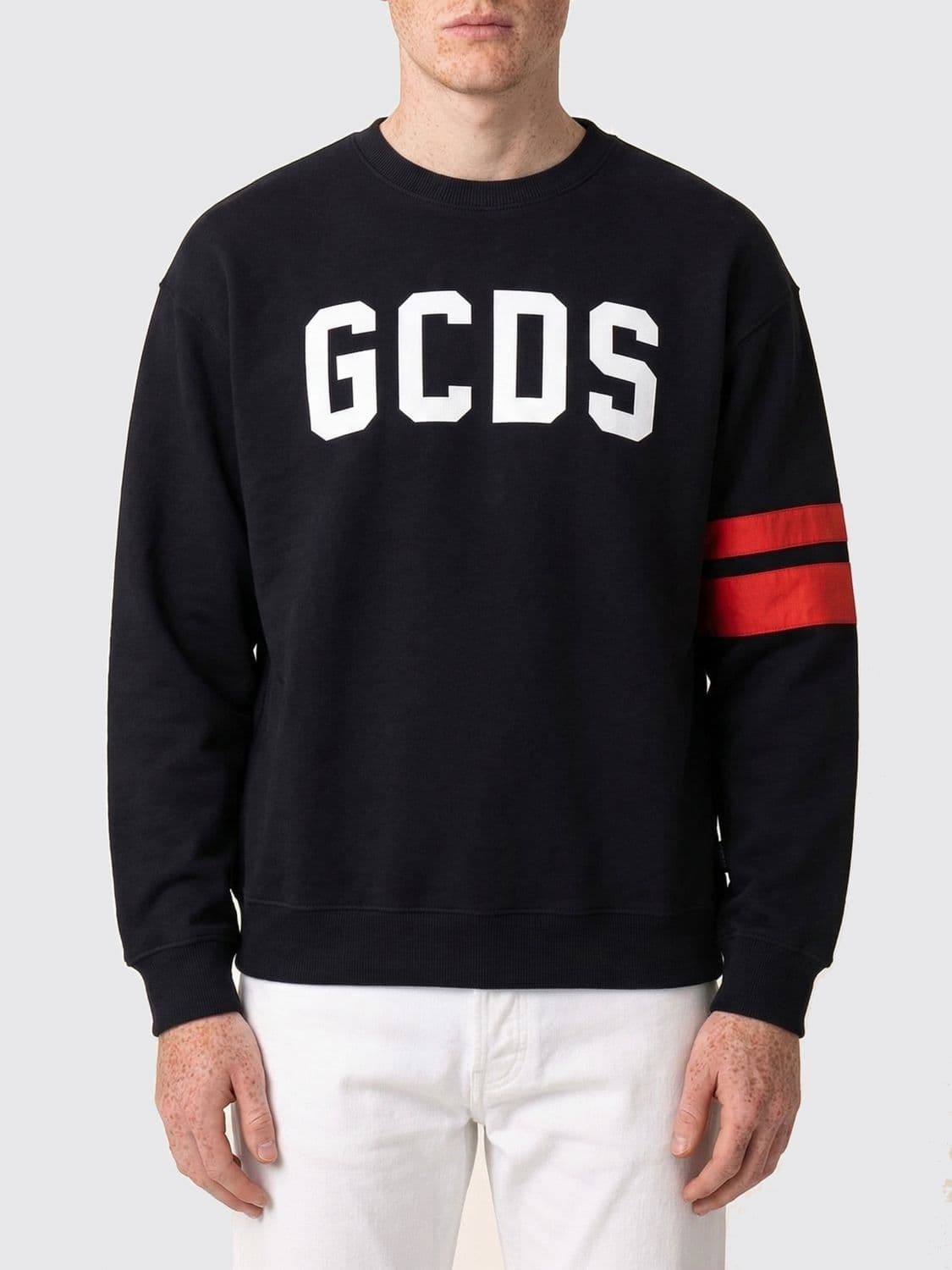 Gcds Crewneck Sweatshirt in Cotton with Logo