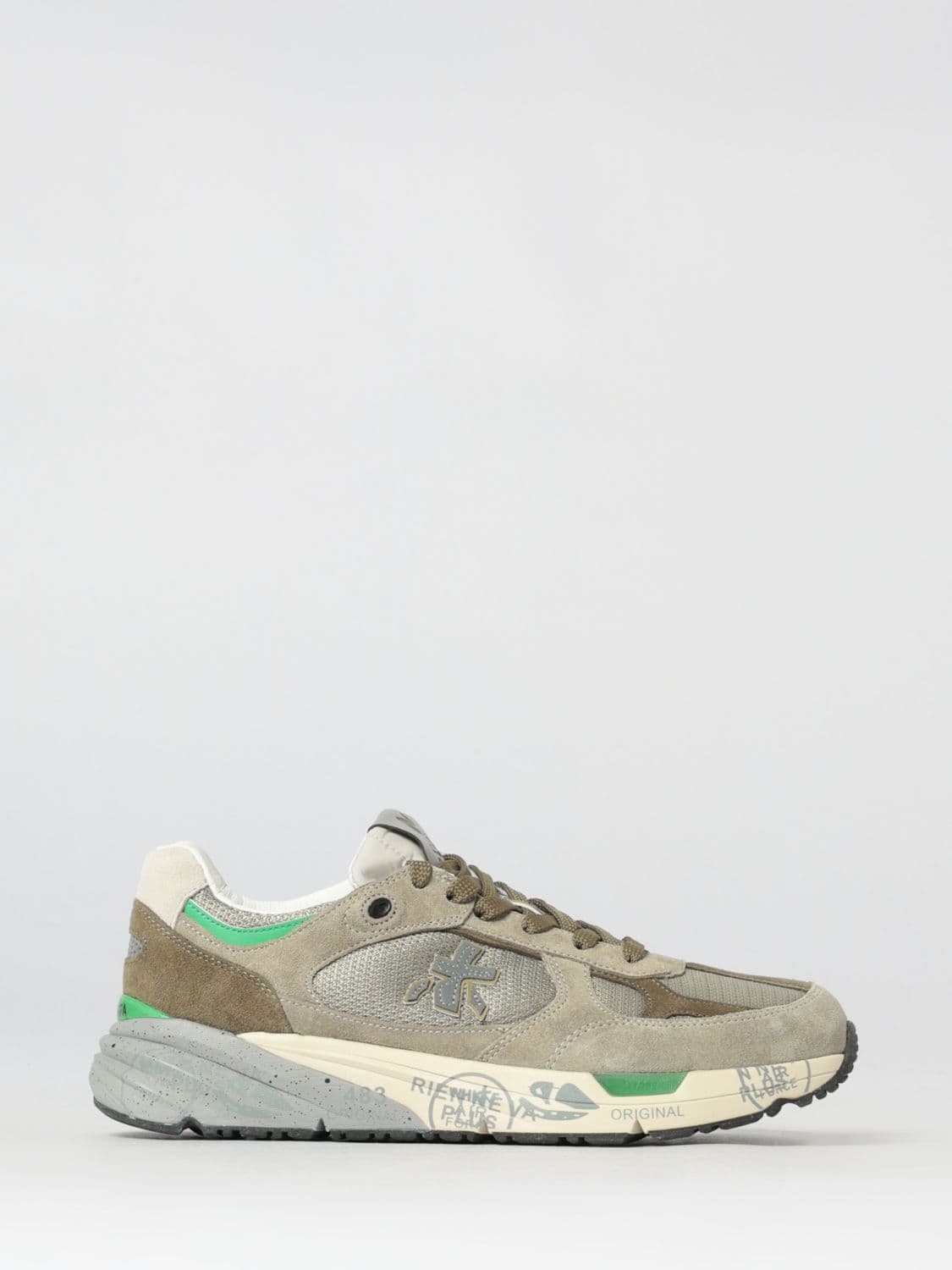 Premiata Mase Suede and Canvas Sneakers