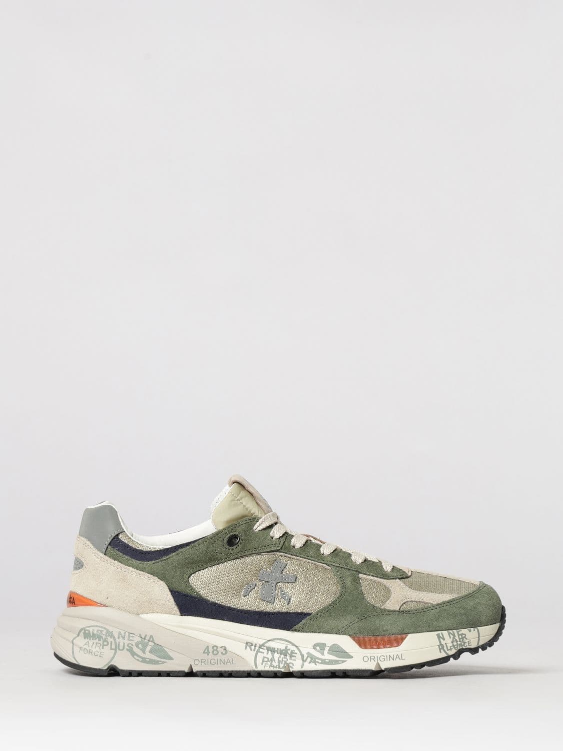 Premiata Mase Suede and Canvas Sneakers