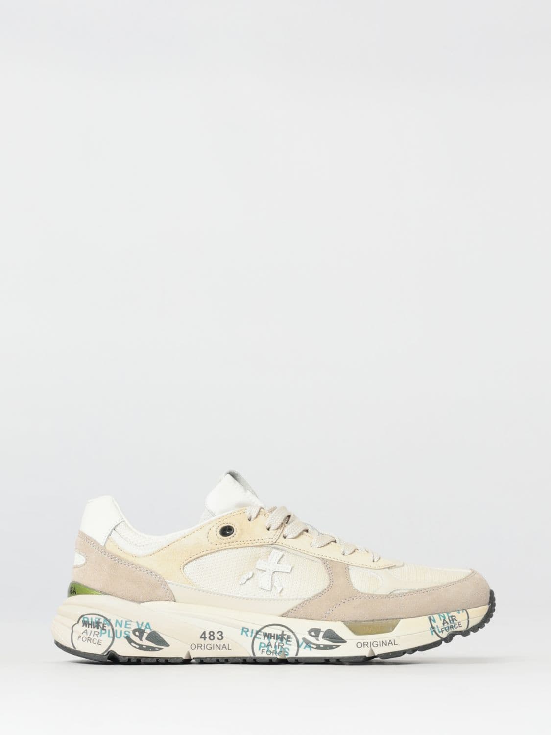 Premiata Mase Suede and Canvas Sneakers
