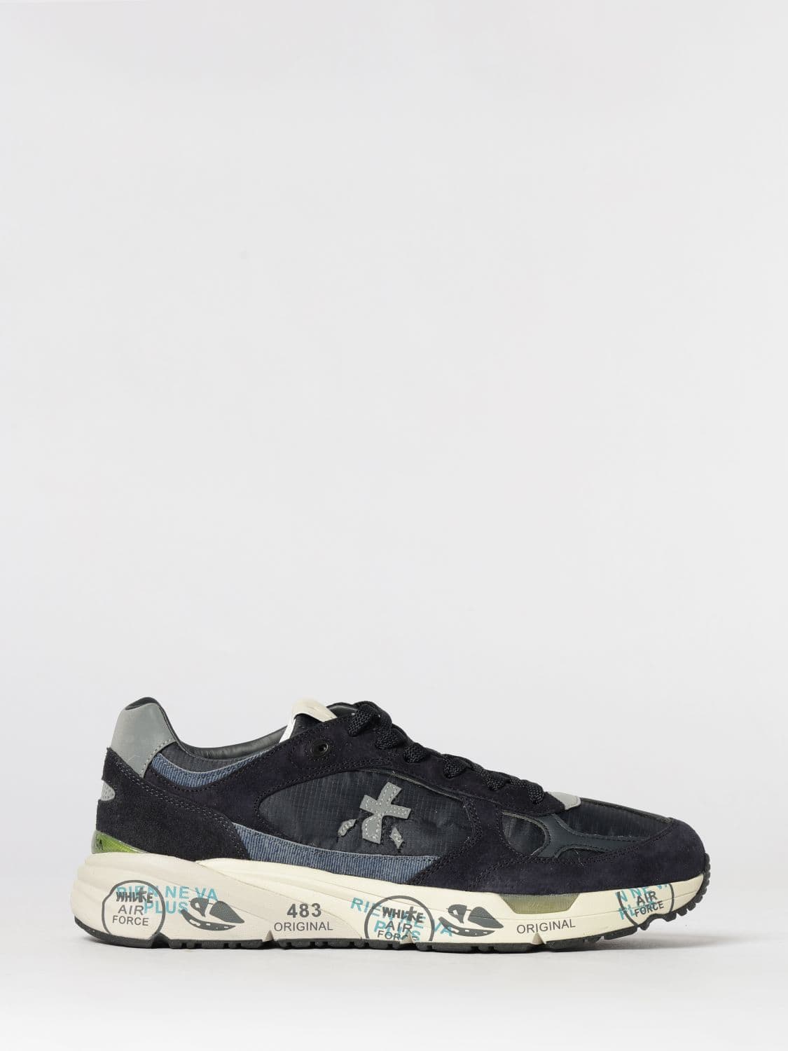 Premiata Mase Suede and Canvas Sneakers · 44