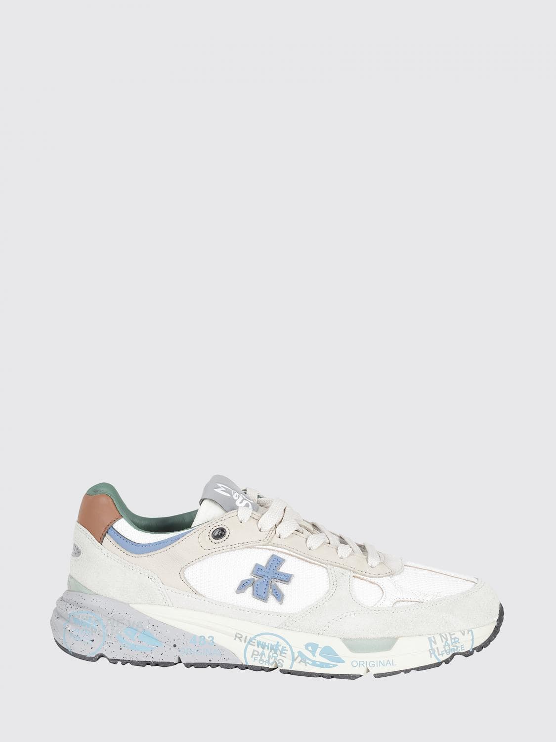 Premiata Mase Suede and Canvas Sneakers