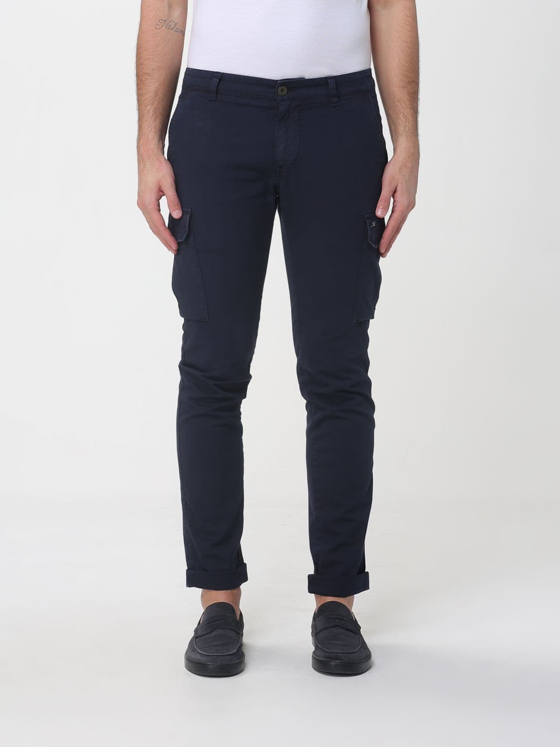 Mason's Stretch Cotton Cargo Trousers