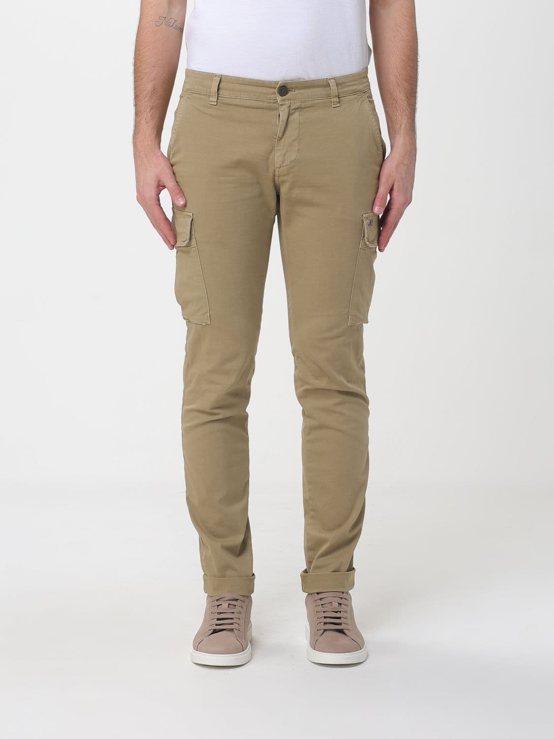 Mason's Stretch Cotton Cargo Trousers