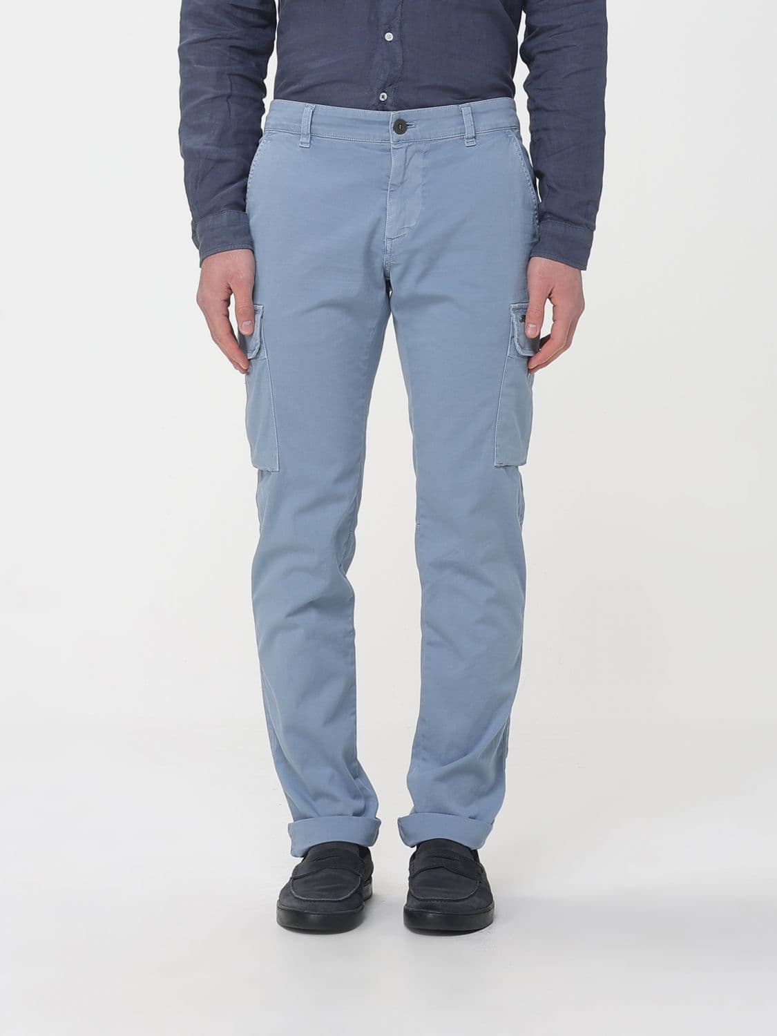 Mason's Stretch Cotton Cargo Trousers