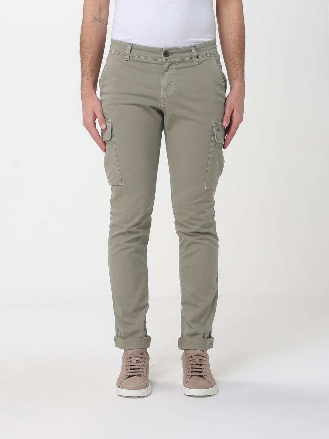 Mason's Stretch Cotton Cargo Trousers