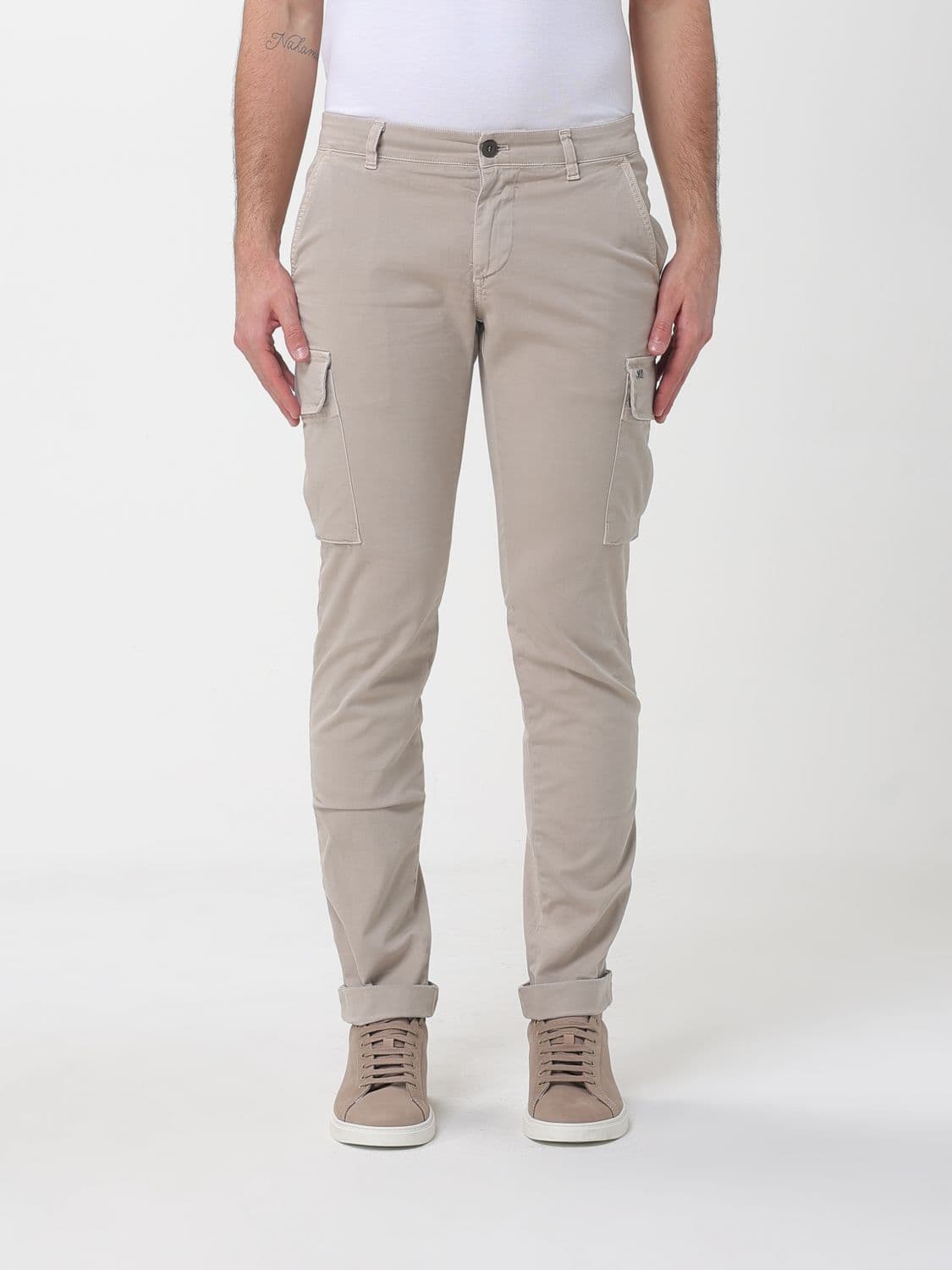 Mason's Stretch Cotton Cargo Trousers