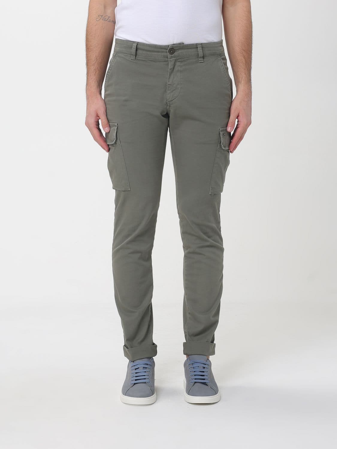 Mason's Stretch Cotton Cargo Trousers