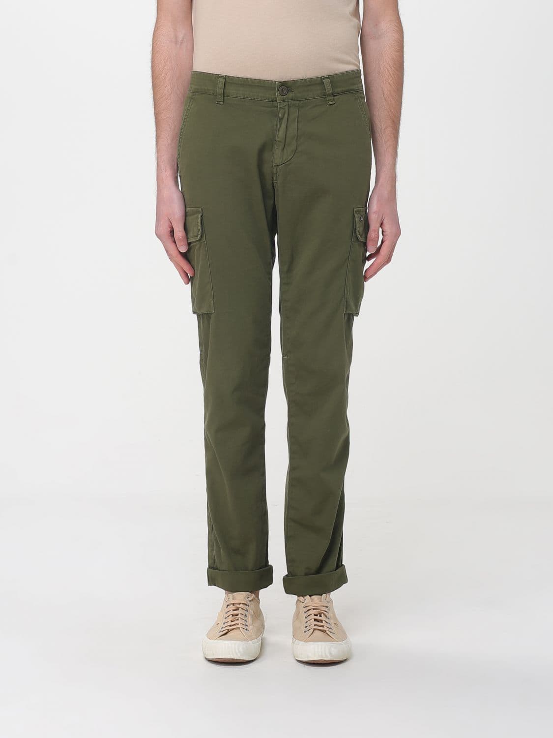 Mason's Stretch Cotton Cargo Trousers