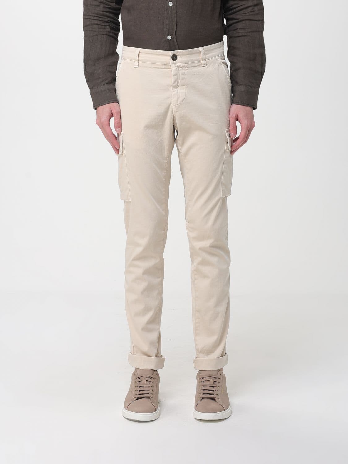 Mason's Stretch Cotton Cargo Trousers