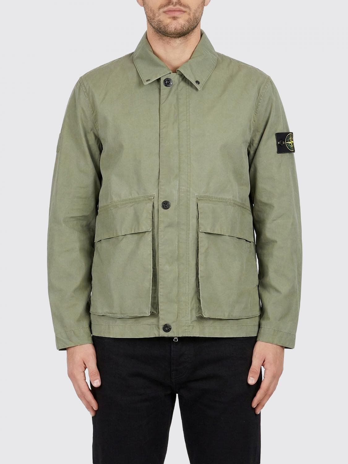 Stone Island Waxed Cotton Overshirt