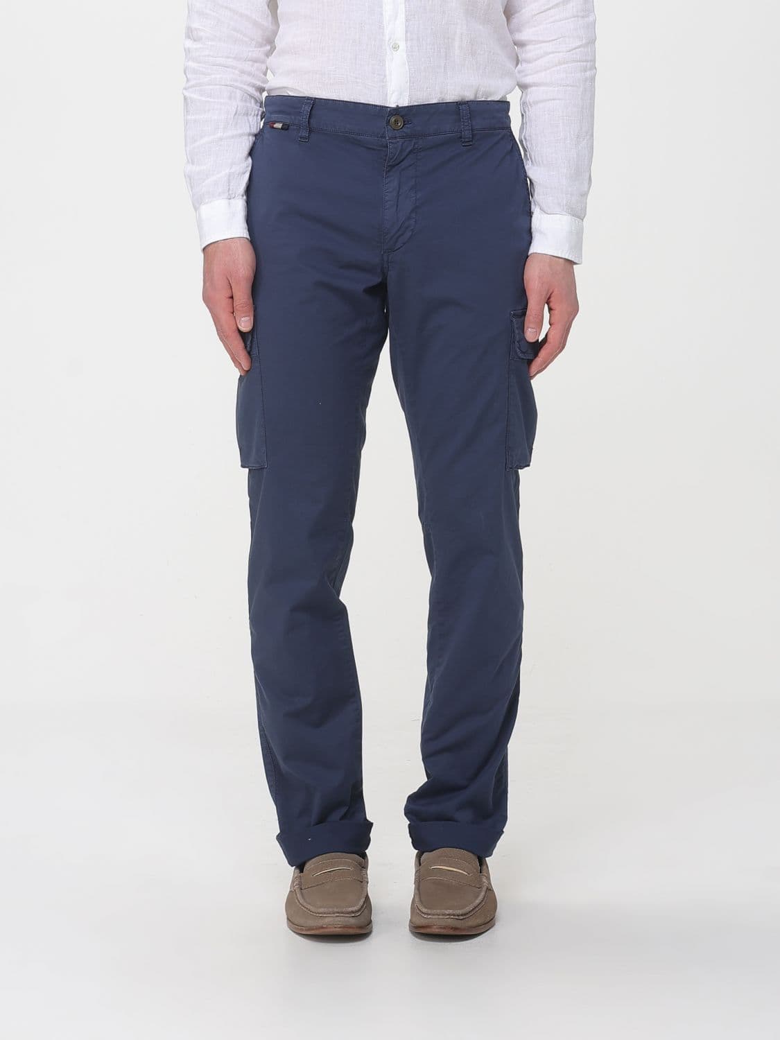 Mason's Stretch Cotton Cargo Trousers