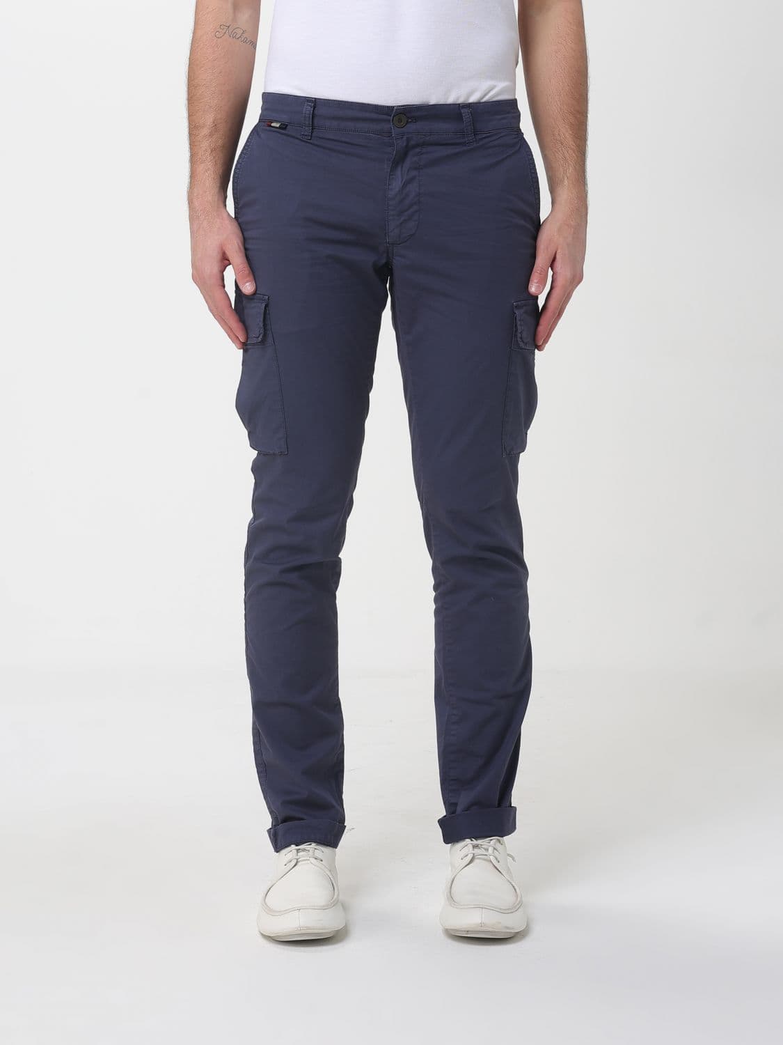 Mason's Stretch Cotton Cargo Trousers