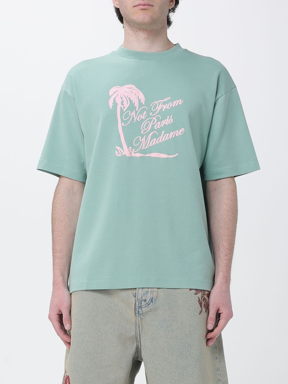 Drôle De Monsieur Cotton T-shirt with Logo