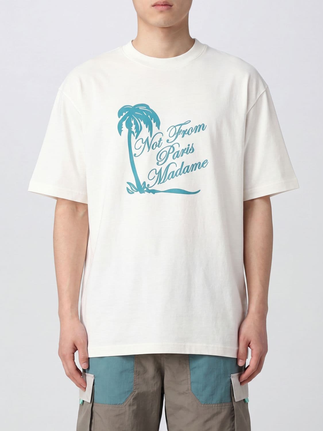Drôle De Monsieur Cotton T-shirt with Logo · XL