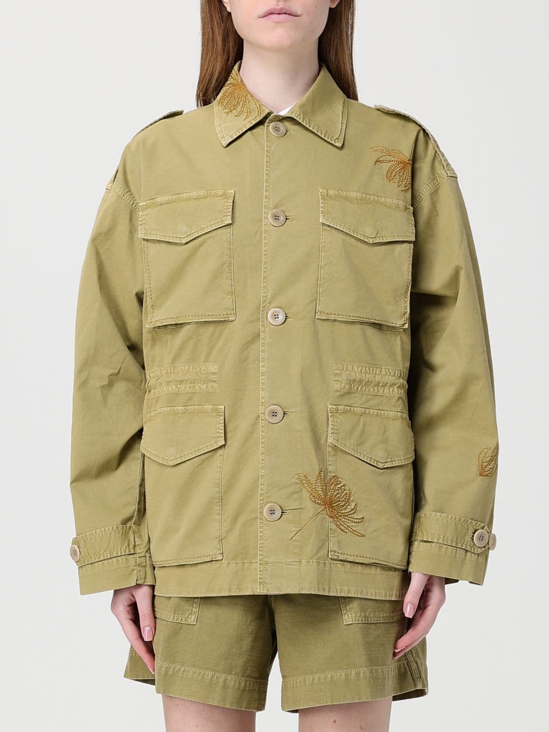 Mason's Stretch Cotton Utility Jacket