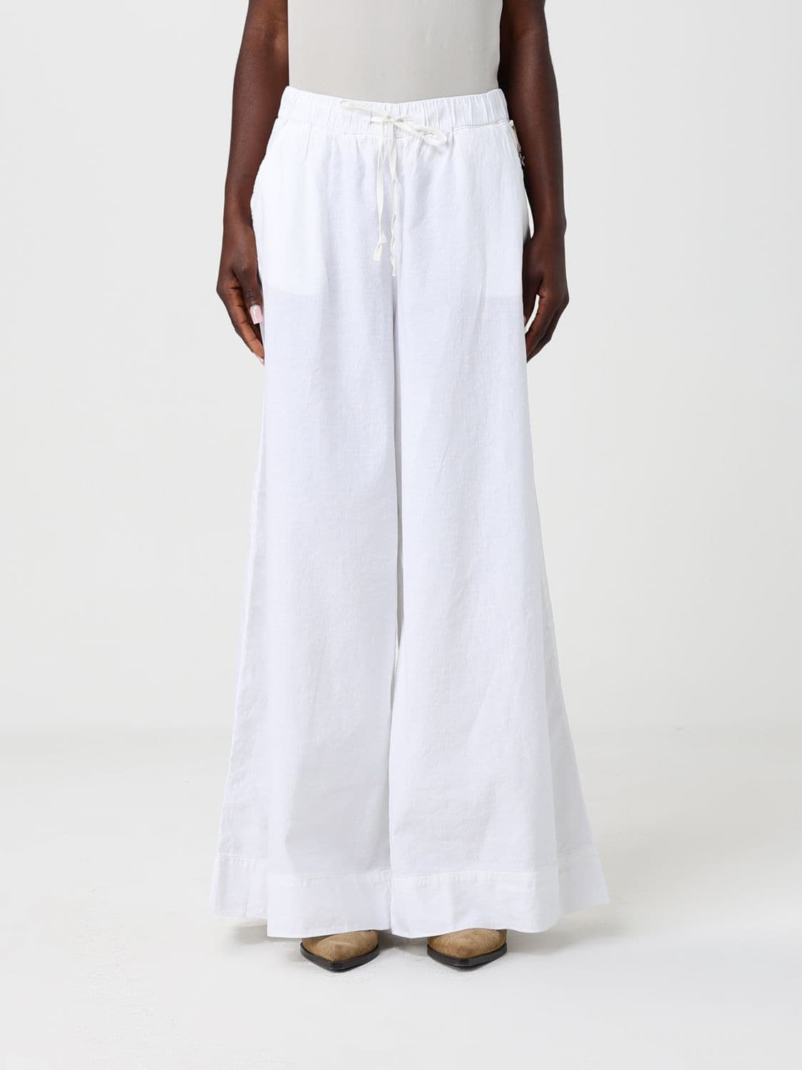 Mason's Linen Blend Flared Trousers
