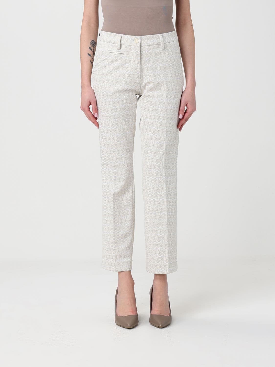 Mason's Printed Viscose Blend Trousers